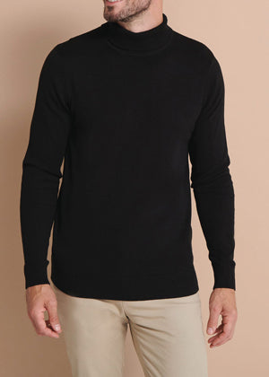 Pull Col Roulé Maille Fine