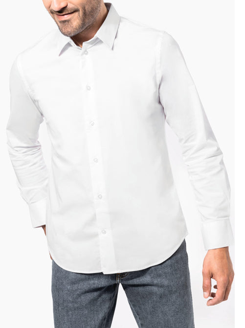 Chemise Stretch Homme Manches Longues
