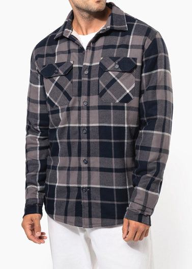 Surchemise à Carreaux Homme Doublée Sherpa