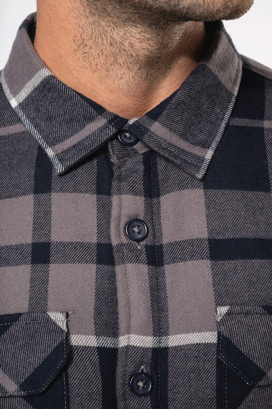 Surchemise à Carreaux Homme Doublée Sherpa