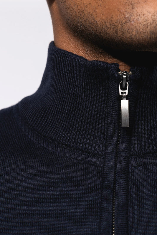 Cardigan Zippé Homme Maille Fine
