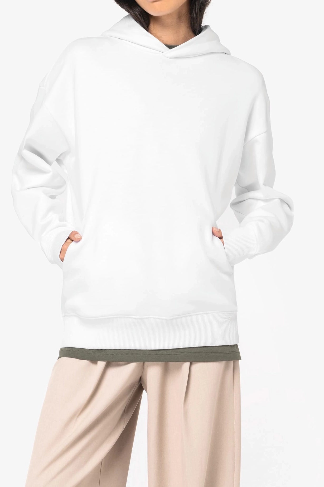 Sweat capuche bio oversize