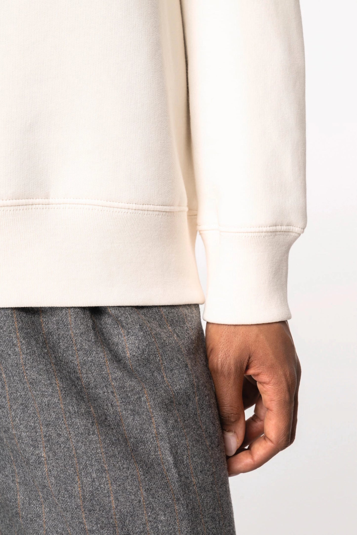Sweat-shirt Quart Zip Col Polo Unisexe