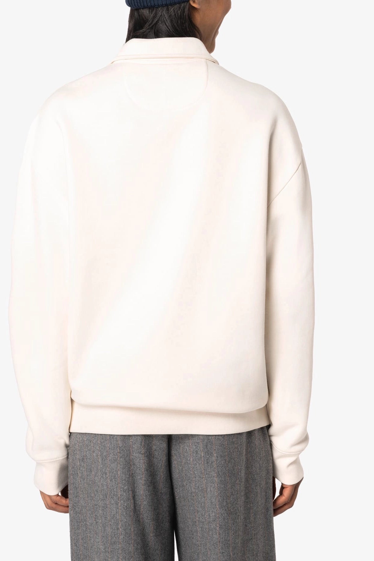 Sweat-shirt Quart Zip Col Polo Unisexe
