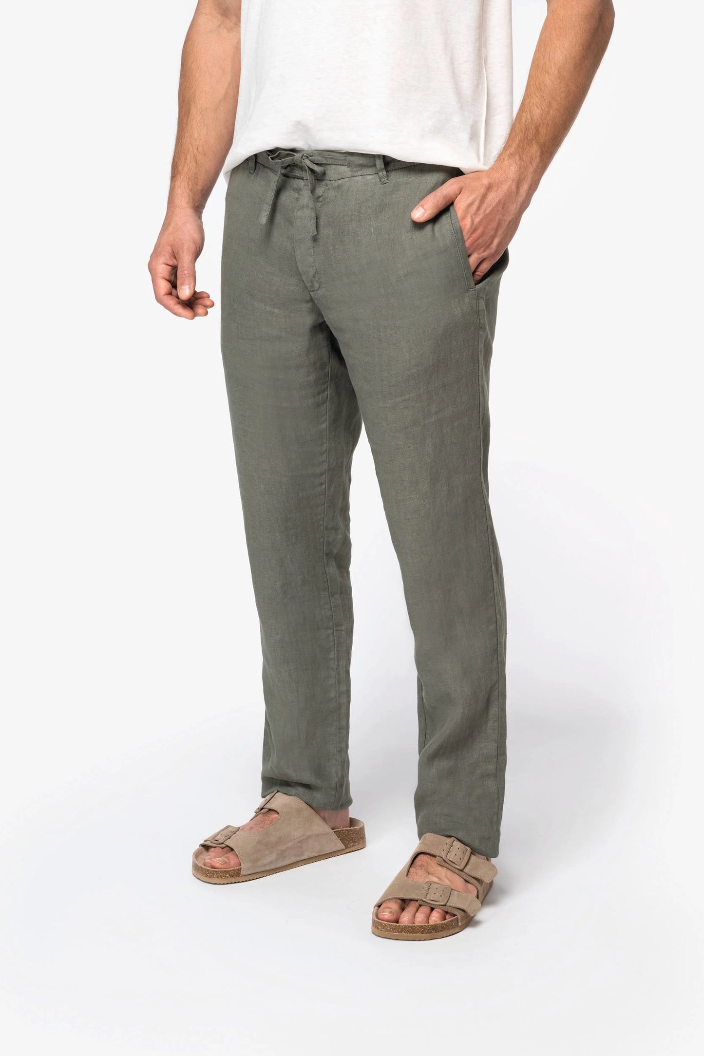Pantalon Lin Bio Homme Délavé