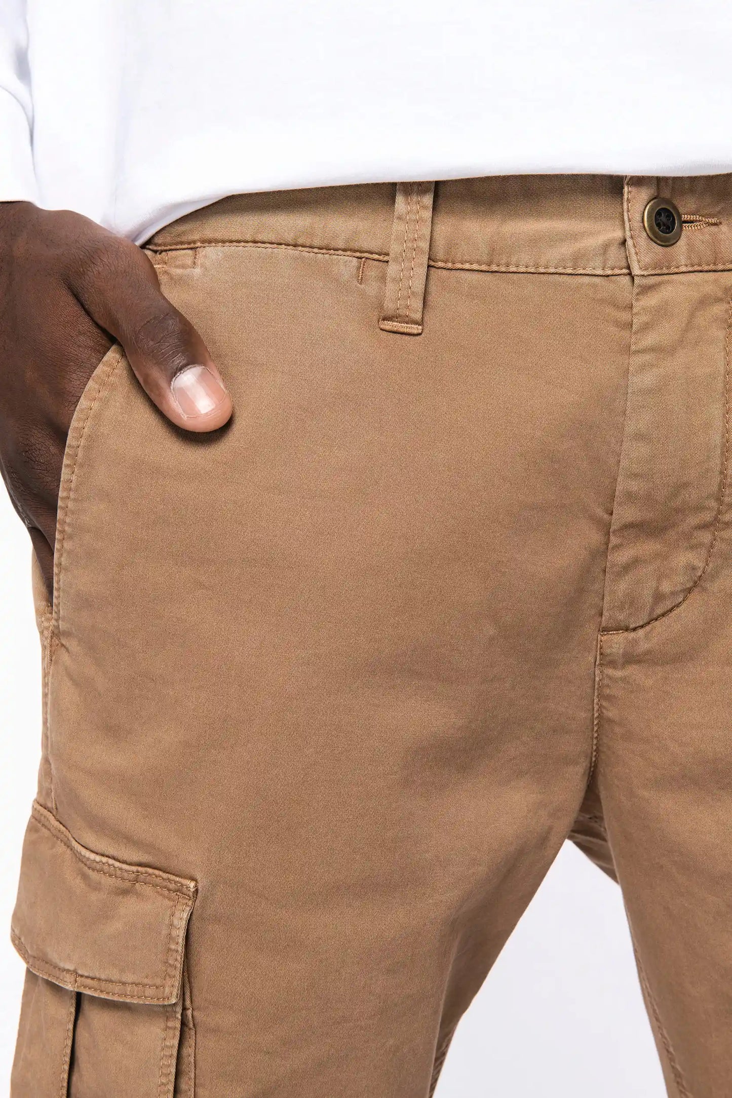 Pantalon Cargo Bio Délavé Homme