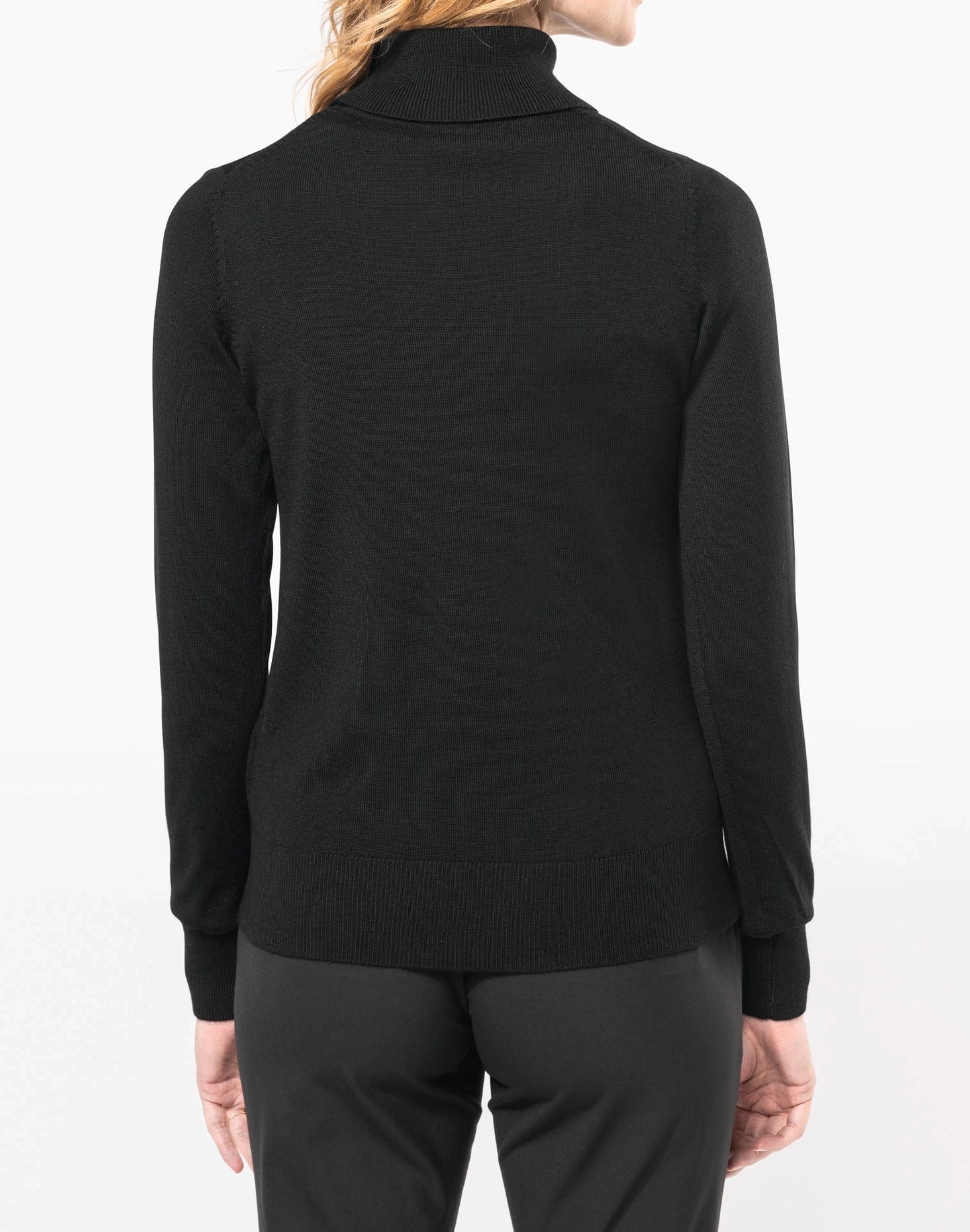 Pull Mérinos Femme Col Roulé