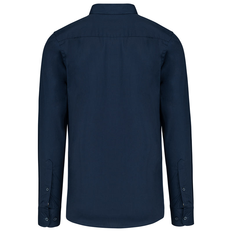 Chemise Popeline Manches Longues Homme