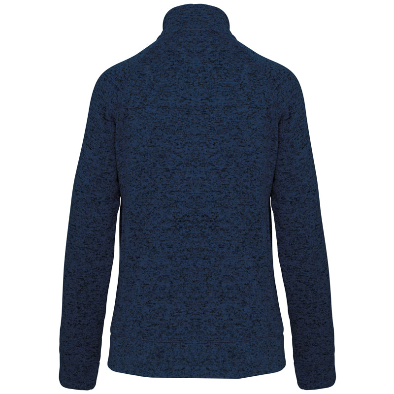 Melierte Reißverschlussjacke für Damen