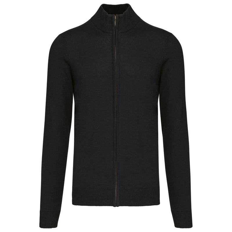 Cardigan Zippé Homme Maille Fine