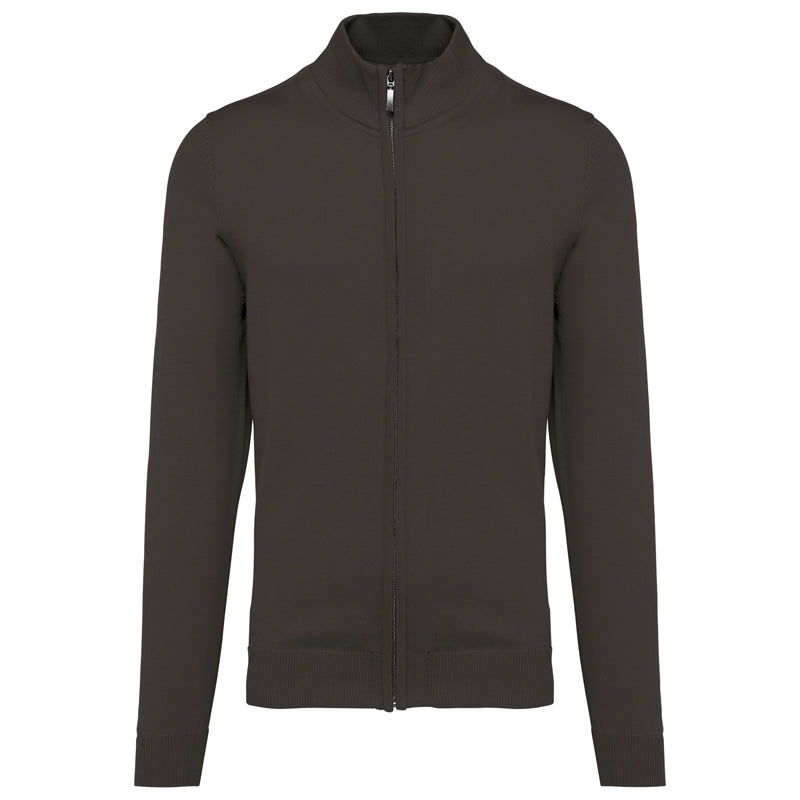 Cardigan Zippé Homme Maille Fine