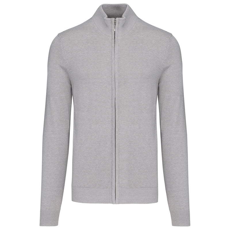 Cardigan Zippé Homme Maille Fine