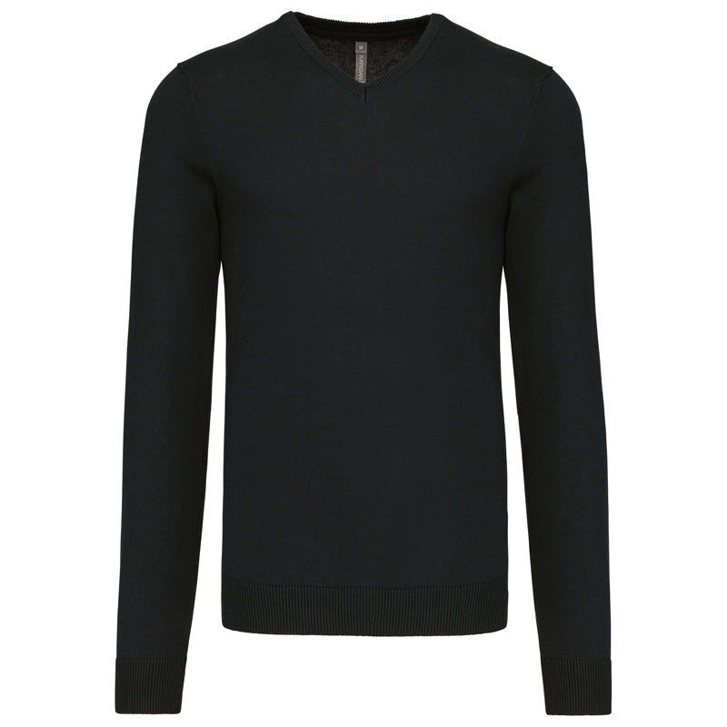 Pull Col V Homme Maille Fine