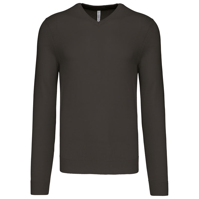 Pull Col V Homme Maille Fine