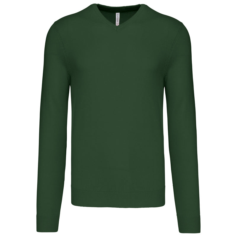 Pull Col V Homme Maille Fine