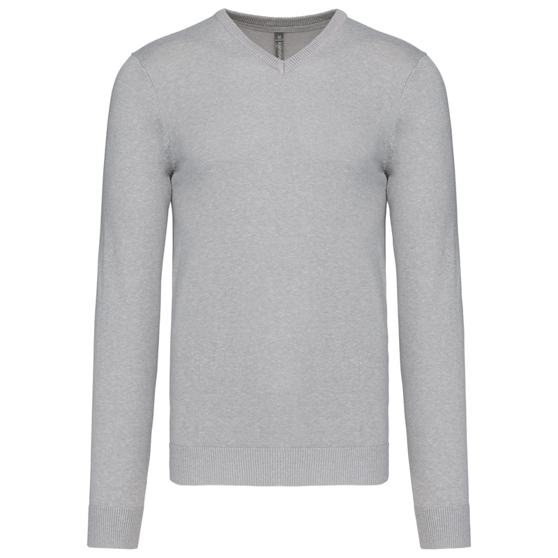 Pull Col V Homme Maille Fine