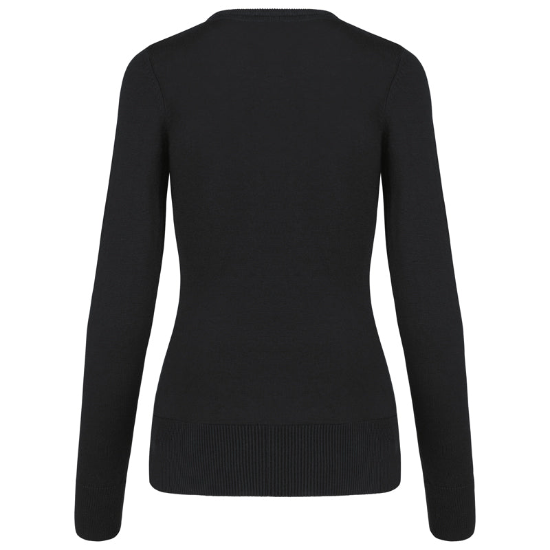 Pull Col V Femme Maille Fine