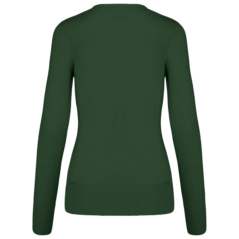 Pull Col V Femme Maille Fine
