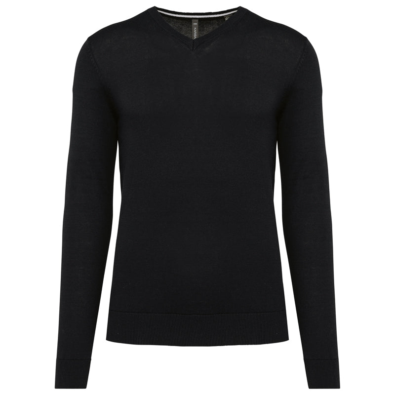 Pull Col V Homme Maille Fine Bio