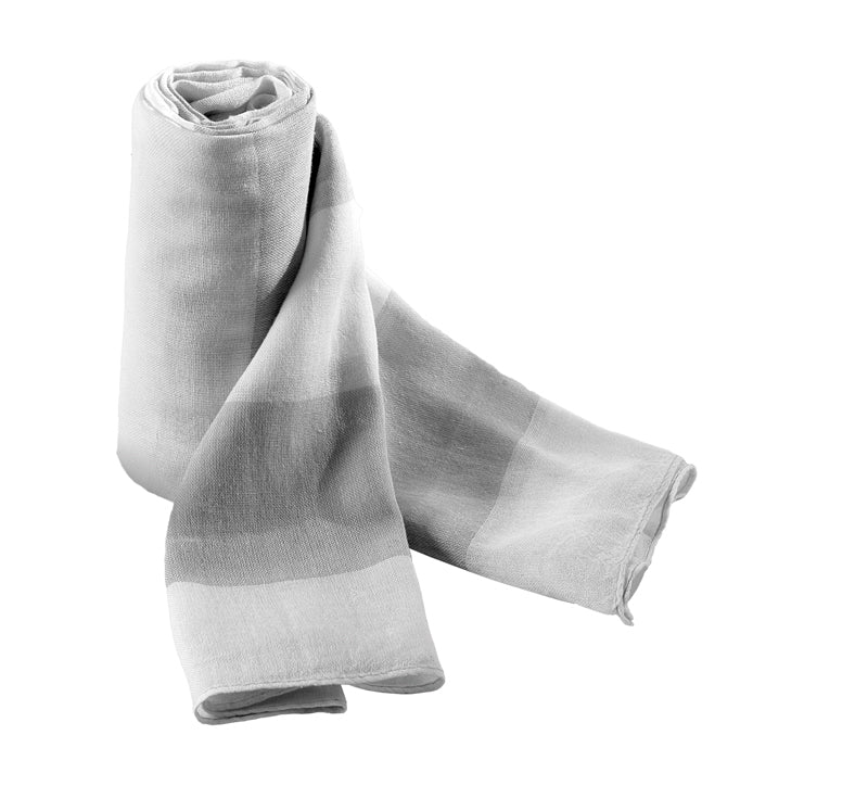 Two-tone Striped Summer Scarf