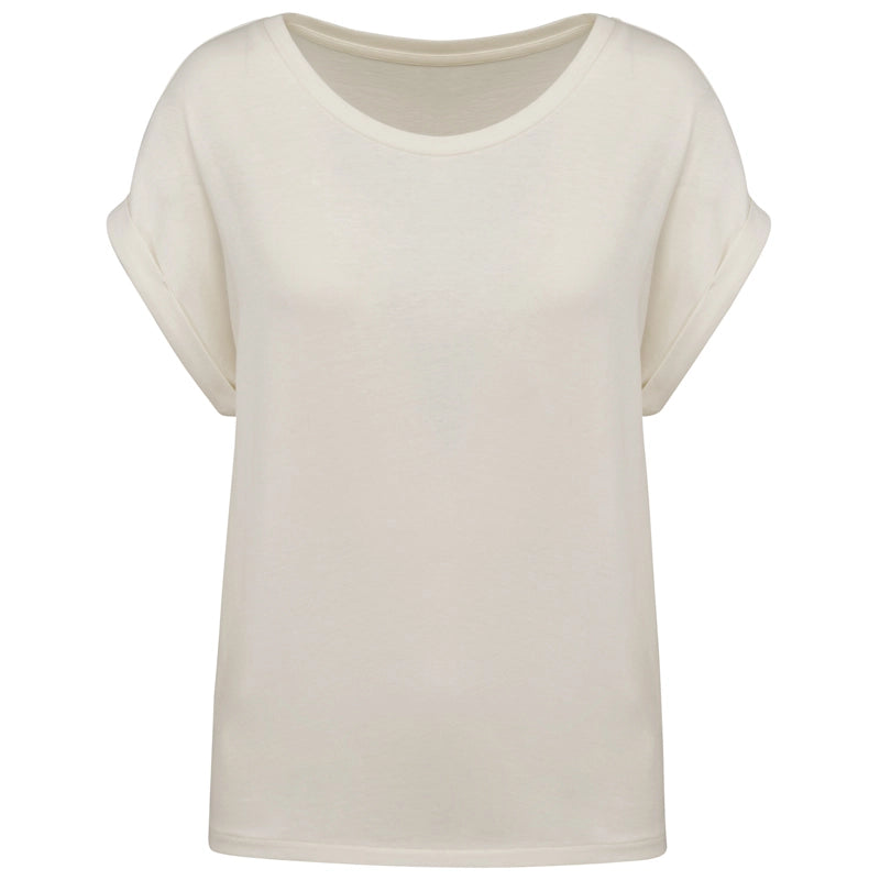 T-shirt Bio Manches Revers Femme