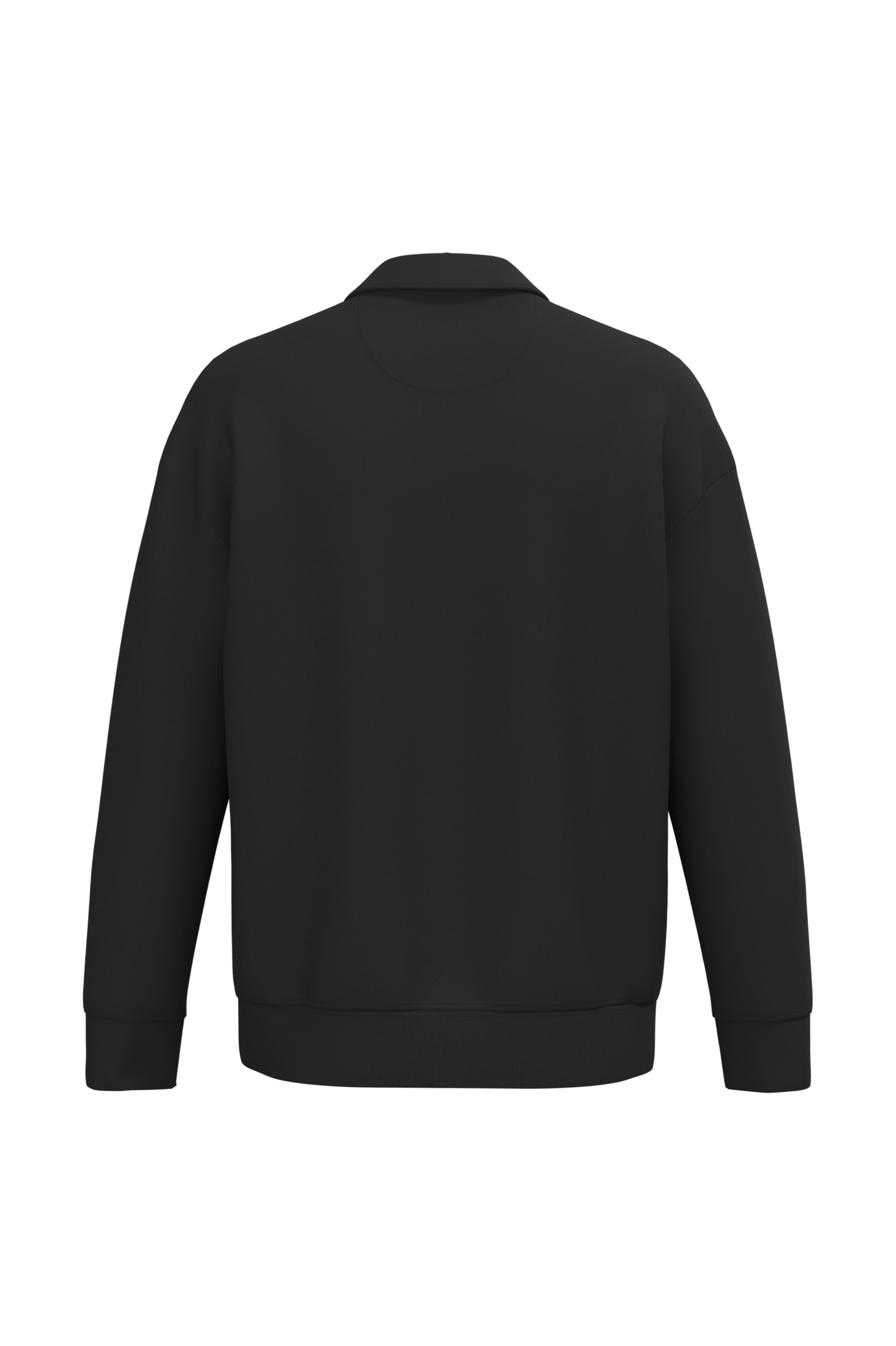 Sweat-shirt Quart Zip Col Polo Unisexe