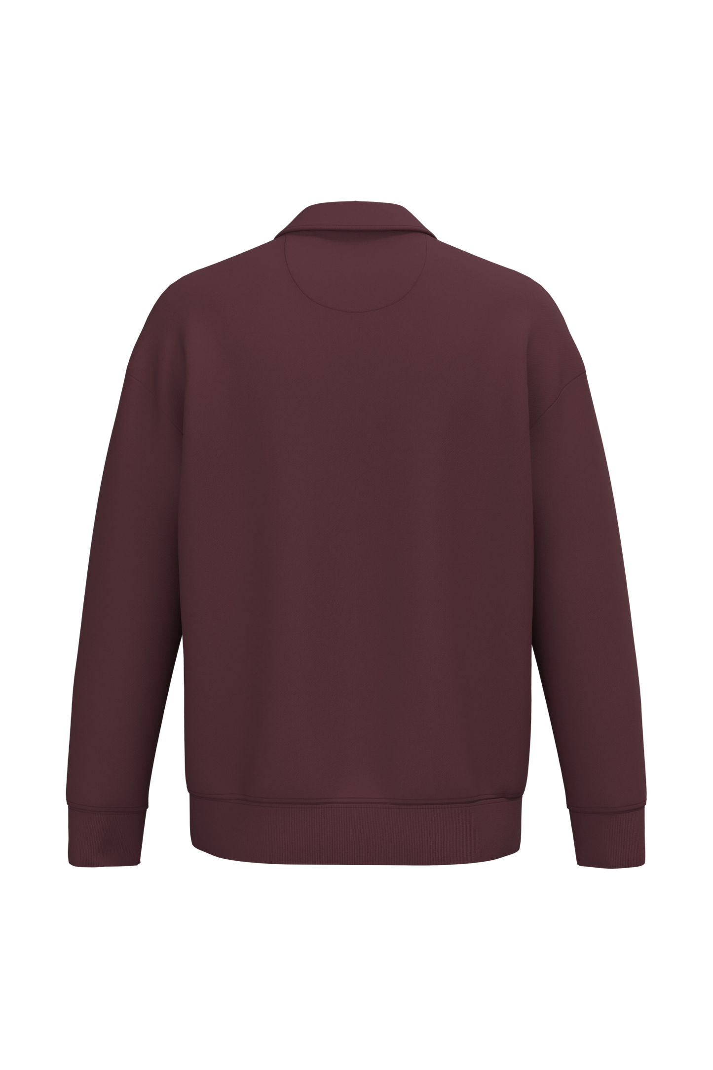 Sweat-shirt Quart Zip Col Polo Unisexe