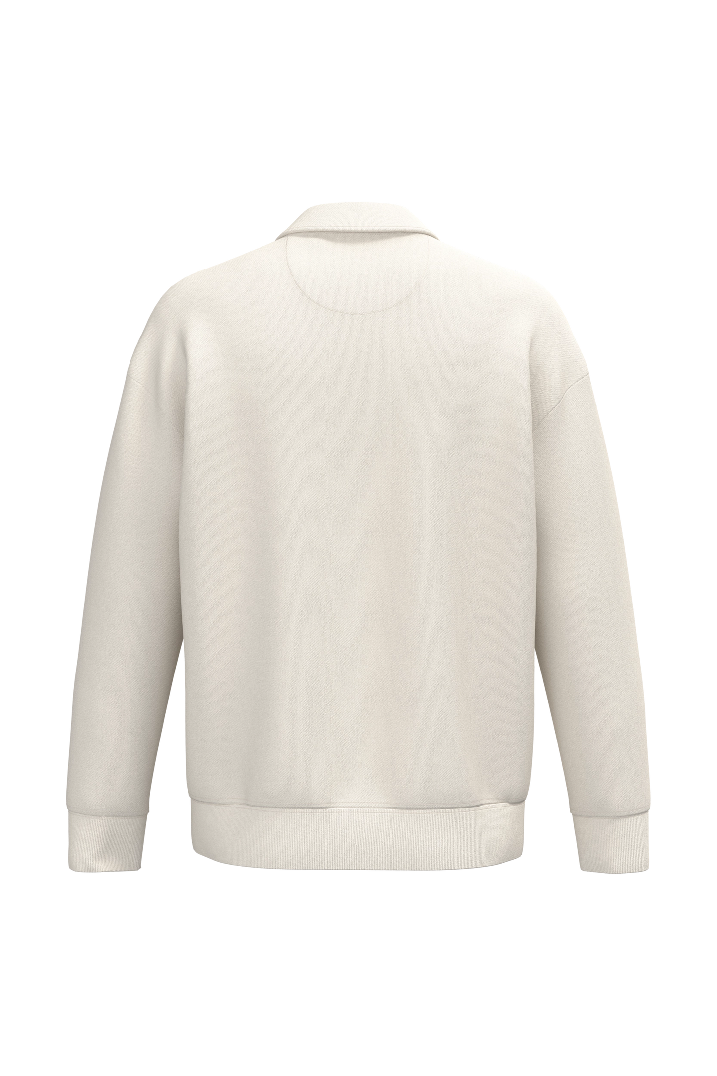 Sweat-shirt Quart Zip Col Polo Unisexe