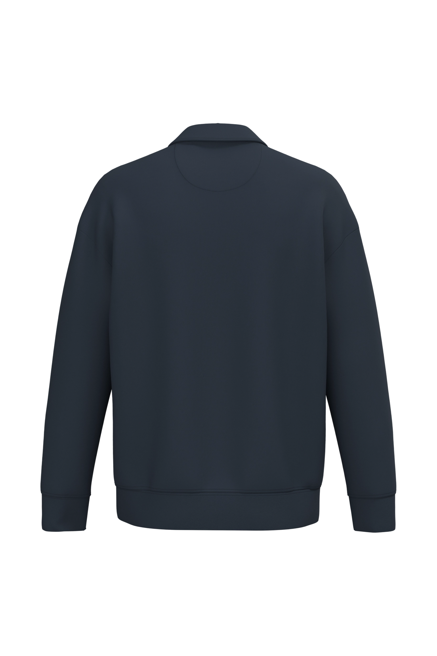 Sweat-shirt Quart Zip Col Polo Unisexe