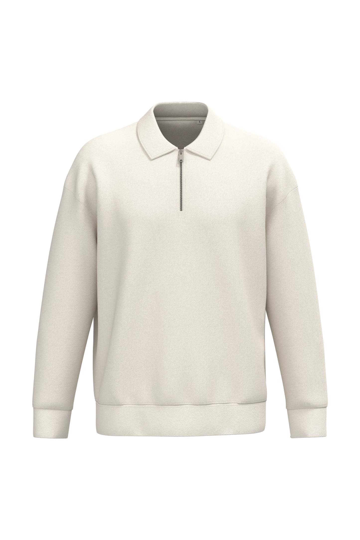 Sweat-shirt Quart Zip Col Polo Unisexe
