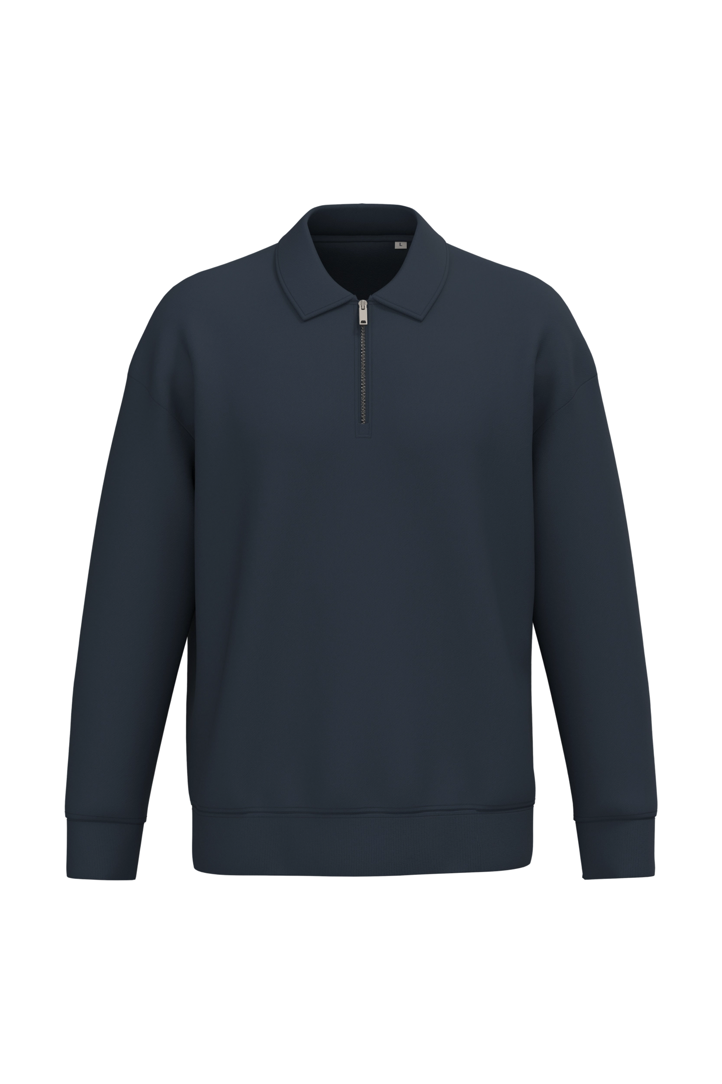 Sweat-shirt Quart Zip Col Polo Unisexe