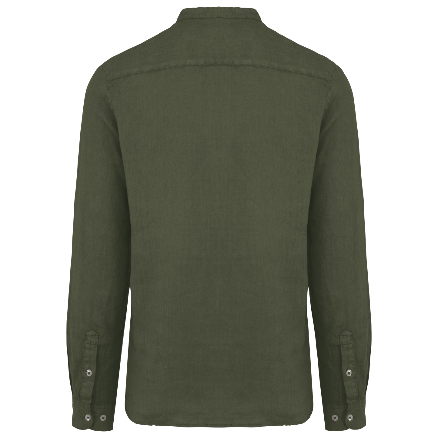 Leinenhemd für Herren mit Stehkragen