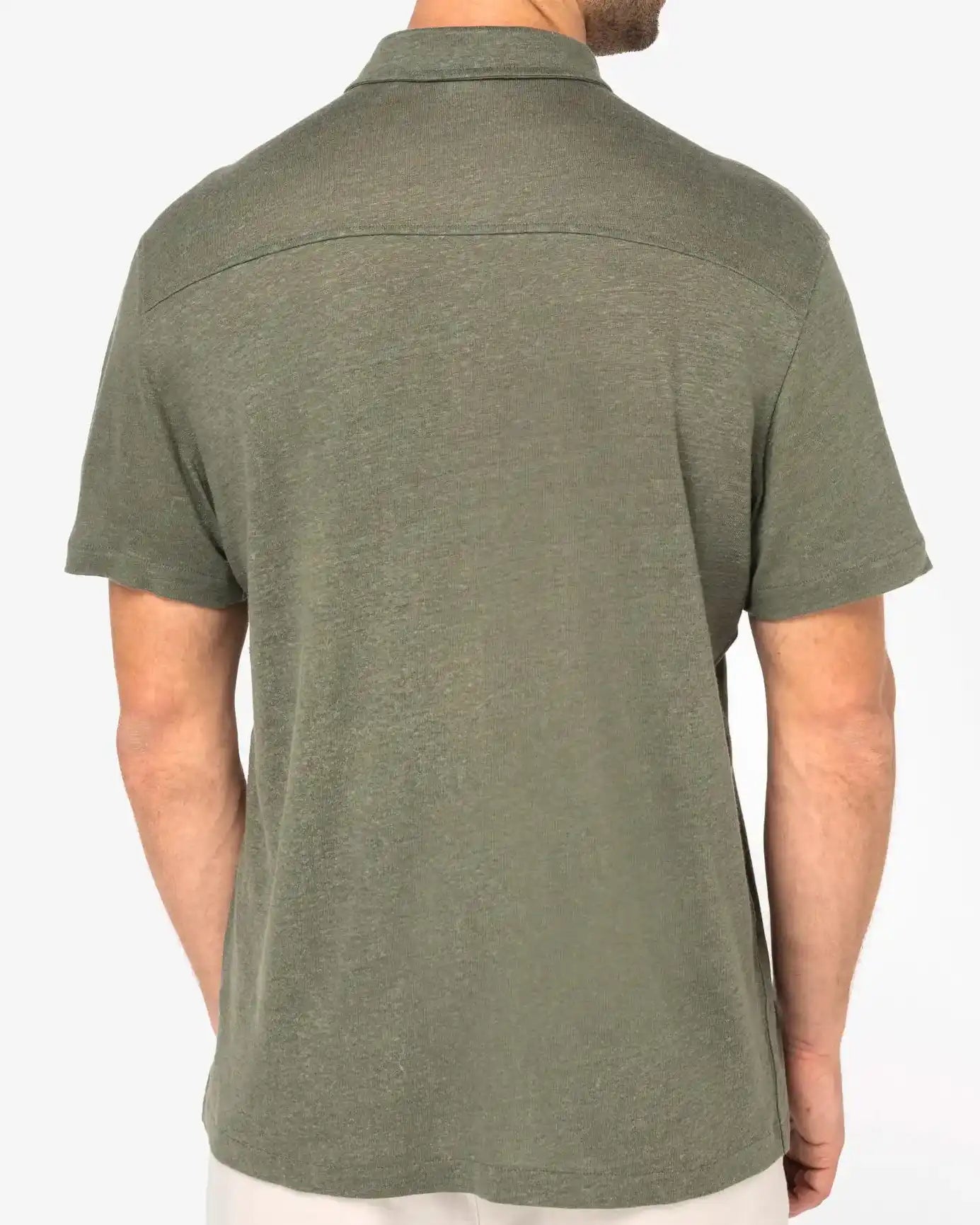 Chemise Lin Homme Manches Courtes