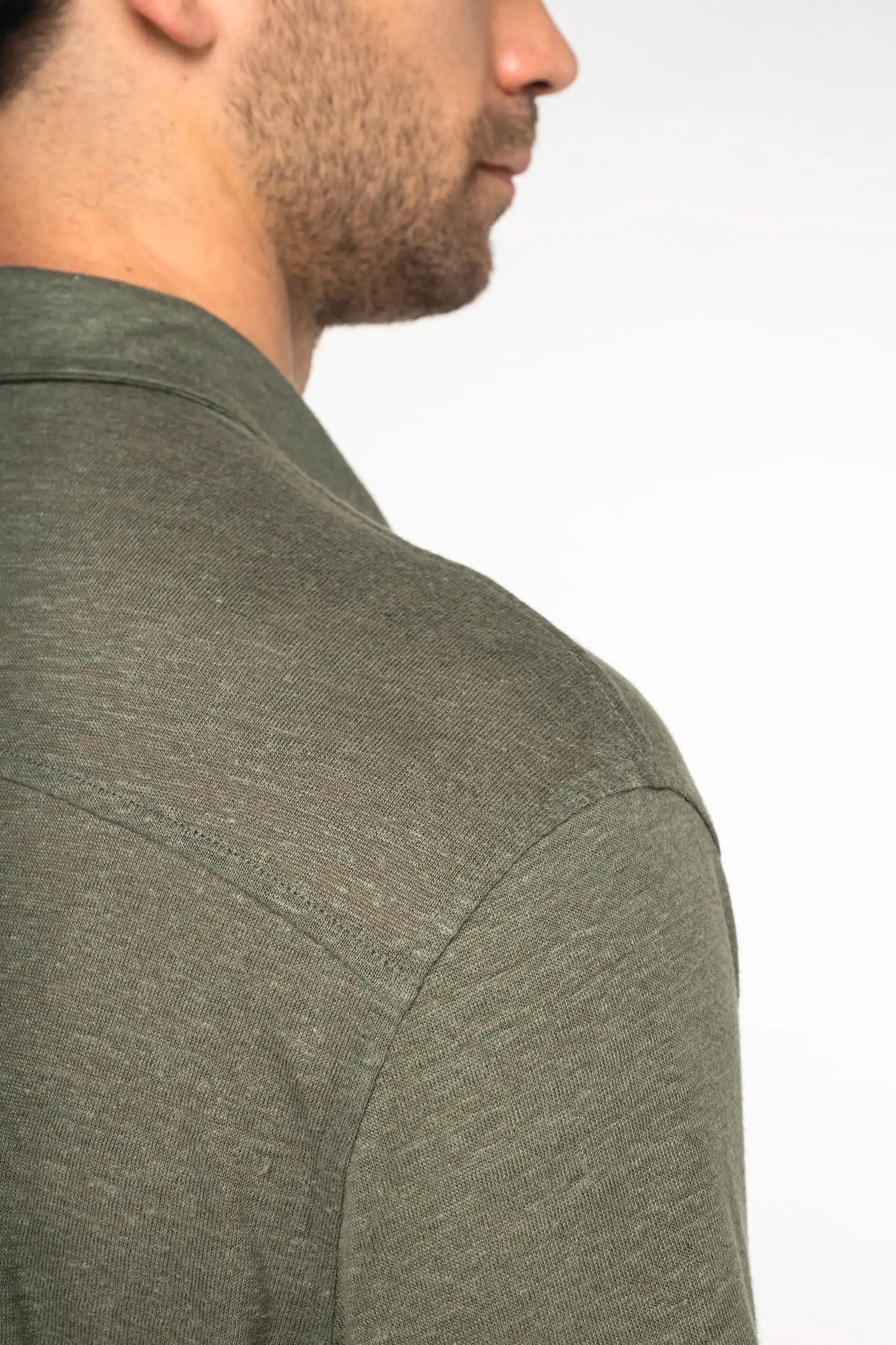 Chemise Lin Homme Manches Courtes