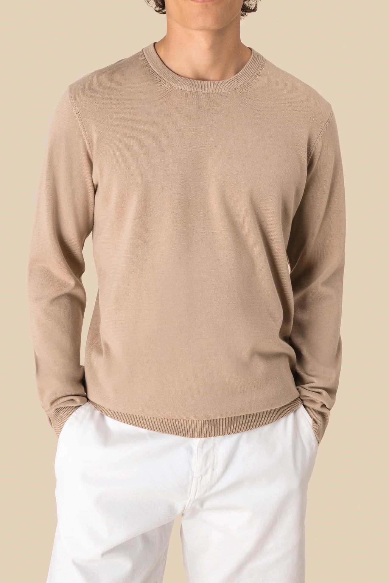 Pull Col Rond Homme