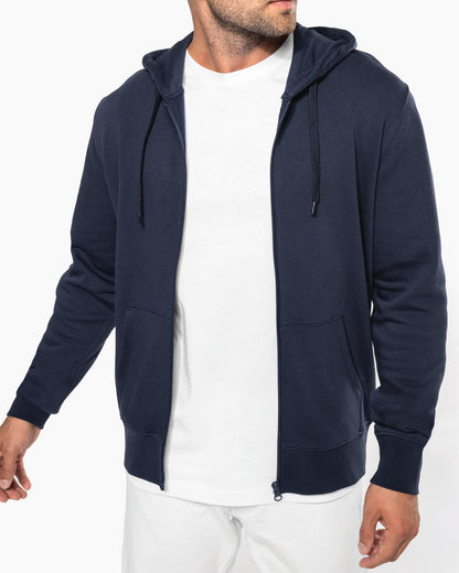 Sweat à Capuche Zippé Bio Homme