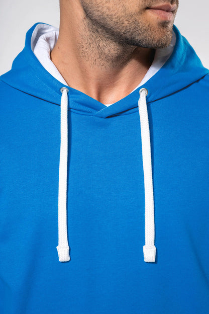 Men's Contrasting Hooded Sweatshirt
