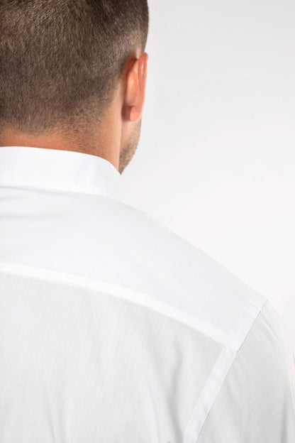 Chemise Col Mao Popeline Homme