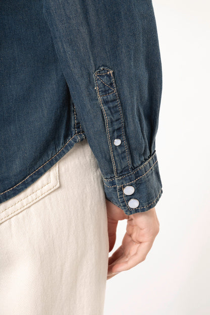 Chemise en Jean Coupe Cintrée Vintage