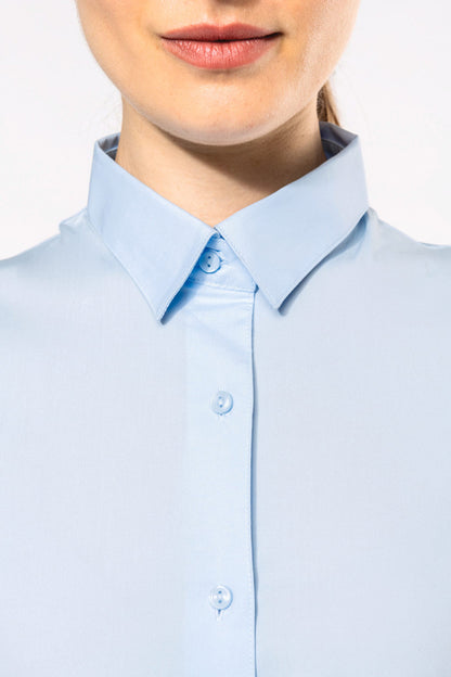 Chemise Coton Stretch Coupe Ajustée Femme
