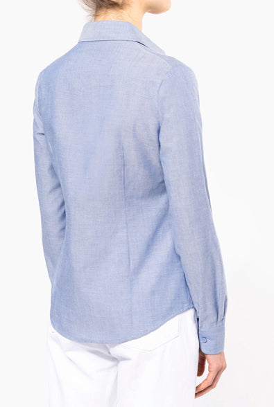 Chemise Oxford Femme Manches Longues