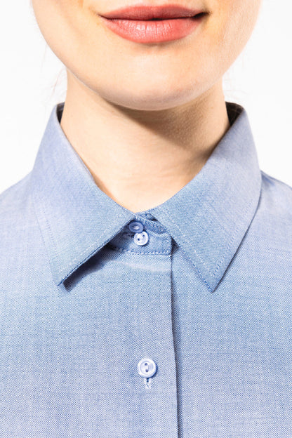 Chemise Oxford Femme Manches Longues