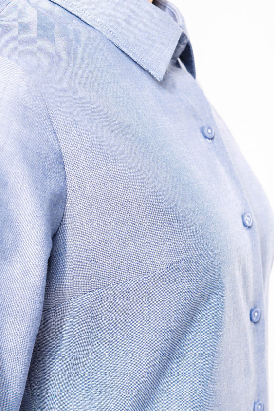 Chemise Oxford Femme Manches Longues