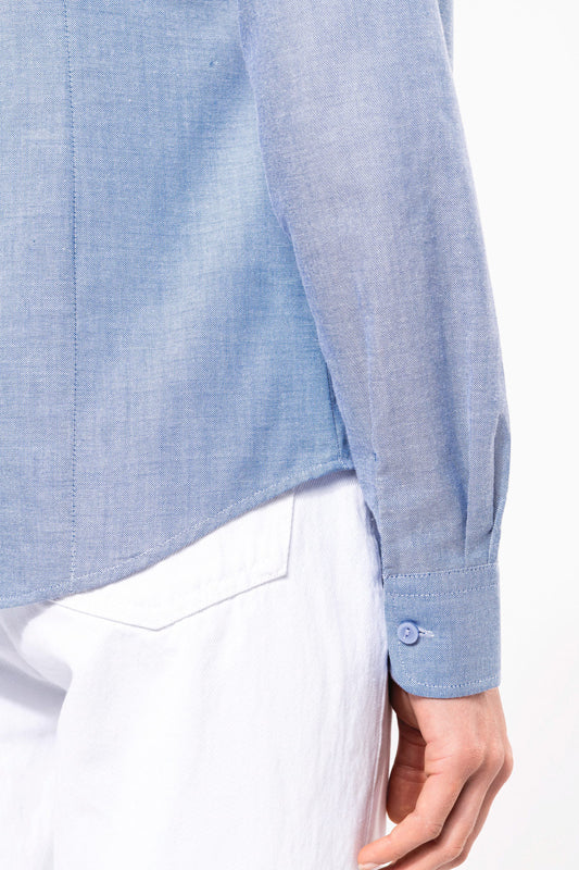 Chemise Oxford Femme Manches Longues