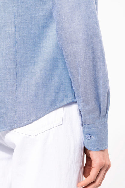 Chemise Oxford Femme Manches Longues