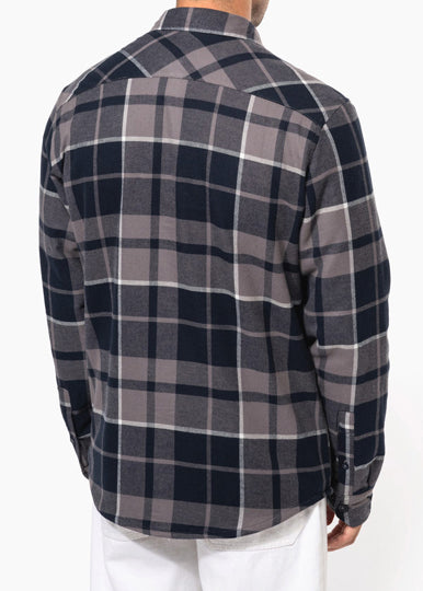 Men's Sherpa Lined Plaid Overshirt