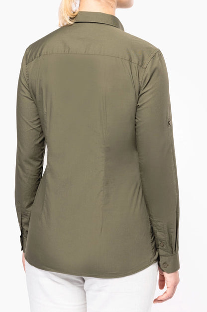 Women's long sleeve safari shirt