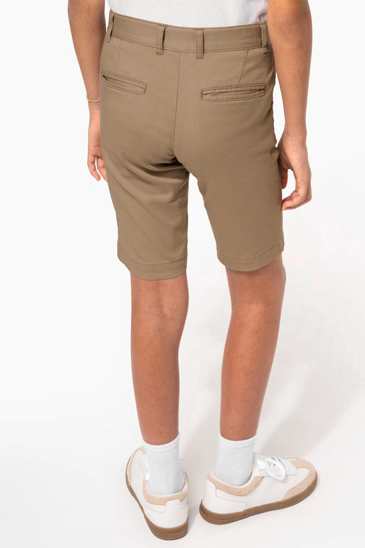 Bermuda Chino Fille Stretch