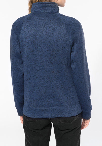 Women's Heathered Zip-Up Jacket