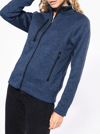 Women's Heathered Zip-Up Jacket